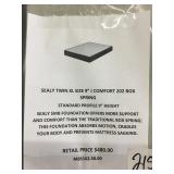 Sealy twin XL size 9in i-comfort 202 box spring