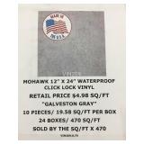 Mohawk 12in x 24in Click Lock Vinyl Flooring x470 Mohawk 12in x 24in Click Lock Vinyl Flooring x470
