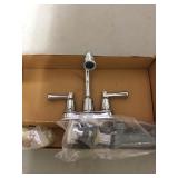 Two handle centerset lavatory faucet