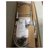 Single handle semi pro pull down kitchen faucet