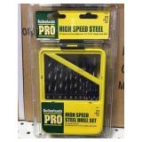 21pc High Speed Steel Drill Set x3