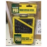 Case of Six 21pc High Speed Steel Drill Set x2
