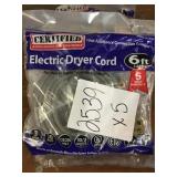 6 FT Dryer Cord x5