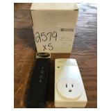 Receptacle Remote Controls x 5