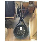 Marble Vessel Sink w/ Wrought Iron Stand