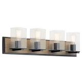 Kichler 45545DAG 30in 4 Bulb Vanity Light Gray