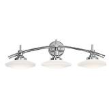Kichler 6463CH 3 Bulb Chrome Vanity Light