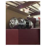 Chrome Passage Knob Sets x12