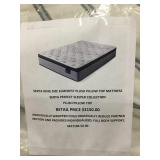 Serta King Size Plush Pillow Top Mattress
