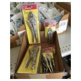 Mixed Sizes Curved Locking Pliers