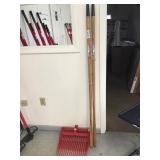 Two Manure Rake Heads/Handles for One Money