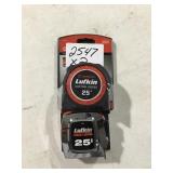 Lufkin 25ft tape measures x2
