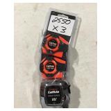 Lufkin tape measures x3