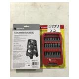 50 pc screwdriver bit and socket set x2