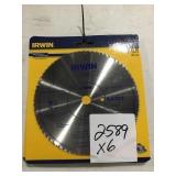 Irwin finishing blades x6
