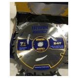 7 1/4 Irwin 24teeth carbide tipped saw blades x10