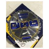 7 1/4 Irwin 24teeth carbide tipped saw blades x10
