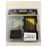 15pc Irwin metal drill bit set