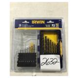 15pc Irwin metal drill bit set
