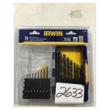 15pc Irwin metal drill bit set