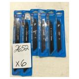 Carbide tipped reciprocating saw blades x6