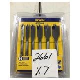 Irwin spade bit set x7
