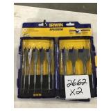 Irwin spade bit set x2
