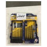 12pc Irwin hex shank drill bit set