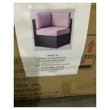 Patio Section Corner Chair x2pieces