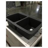 9" Franke Double Bowl Composite Sink