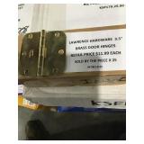 3.5in Brass Door Hinges x 25 pieces