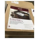 31in White Single Rectangular Bowl Sink