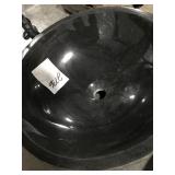 Marble Vessel Sink w/ Wrought Iron Stand