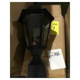 Outdoor post lantern light
