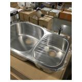 Kindred double bowl kitchen sink