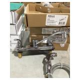 Two Handle Kitchen Faucet w/ Hand Sprayer x2