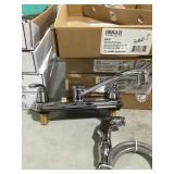 Two Handle Kitchen Faucet w/ Hand Sprayer x2
