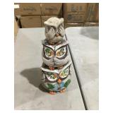 Owl statues x6