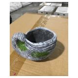 Snail shell garden stones x12