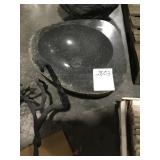 Marble Vessel Sink w/ Wrought Iron Mount