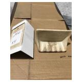 Cast stone soap dish surface mount x4