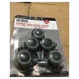 Rubber twin wheel caster packs x24