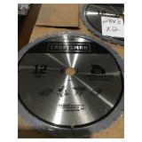 12in craftsman carbide blade x2