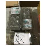 1-3/8" Accent Knobs Heirloom Silver x5