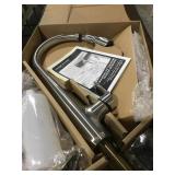 Kitchen faucet w/ soap dispenser & deck plate