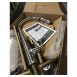 Kitchen faucet w/soap dispenser & deck plate