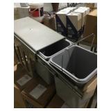 Cabinet trash unit x2