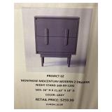 2 Drawer Nightstand