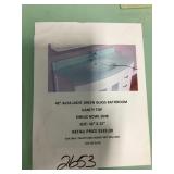 42 inch Alya light green glass vanity top
