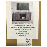 V pattern tv stand